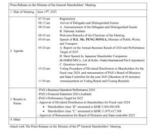 Announcement for timely Disclosure on June 19, 2025, at 15:30 about management (form C.2)