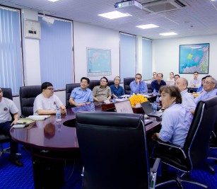 Held a discussion meeting regarding layout and structure of new vessel traffic system (VTS) building of Vessel Traffic System Development Project
