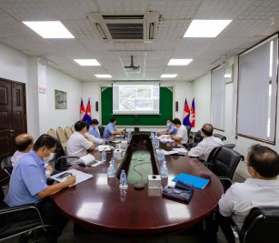 A virtual meeting via Zoom application regarding the traffic congestion in port, attended by Members of PAS Board of Directors, State Controller for PAS, and JICA Experts Team
