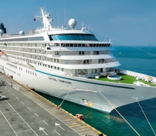 នាវាទេសចរណ៍ឈ្មោះ CRYSTAL SYMPHONY សញ្ជាតិ BAHAMAS
