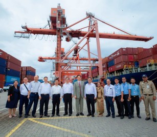A honor the constitution at the 32nd Year Anniversary Ceremony of the Constitution Day of the Kingdom of Cambodia
