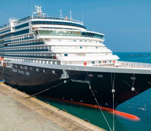 NOORDAM cruise ship with nationality of NETHERLAND docked safely at PAS
