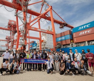 Mr. Thong Viro, Deputy Director-General in charge of Administration-Management, a representative of His Excellency Lou Kim Chhun, Delegate of the Royal Government of Cambodia, in charge as Chairman and CEO of Sihanoukville Autonomous Port
