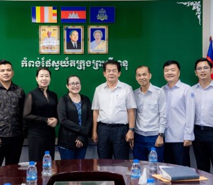 A courtesy visit of and held a discussion meeting with Hun Kim Hong 86 Logistics Co., Ltd
