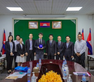 PAS Management Team, warmly welcomed and greeted a courtesy call and the visit the Sihanoukville Autonomous Port by Mr. SANUI Kazumasa
