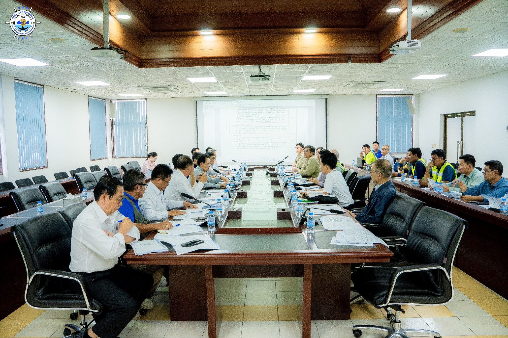 Held a Monthly Progress Meeting of September regarding the implementation progress and the safety inspection of construction site of New Container Terminal Development Project-Phase 1
