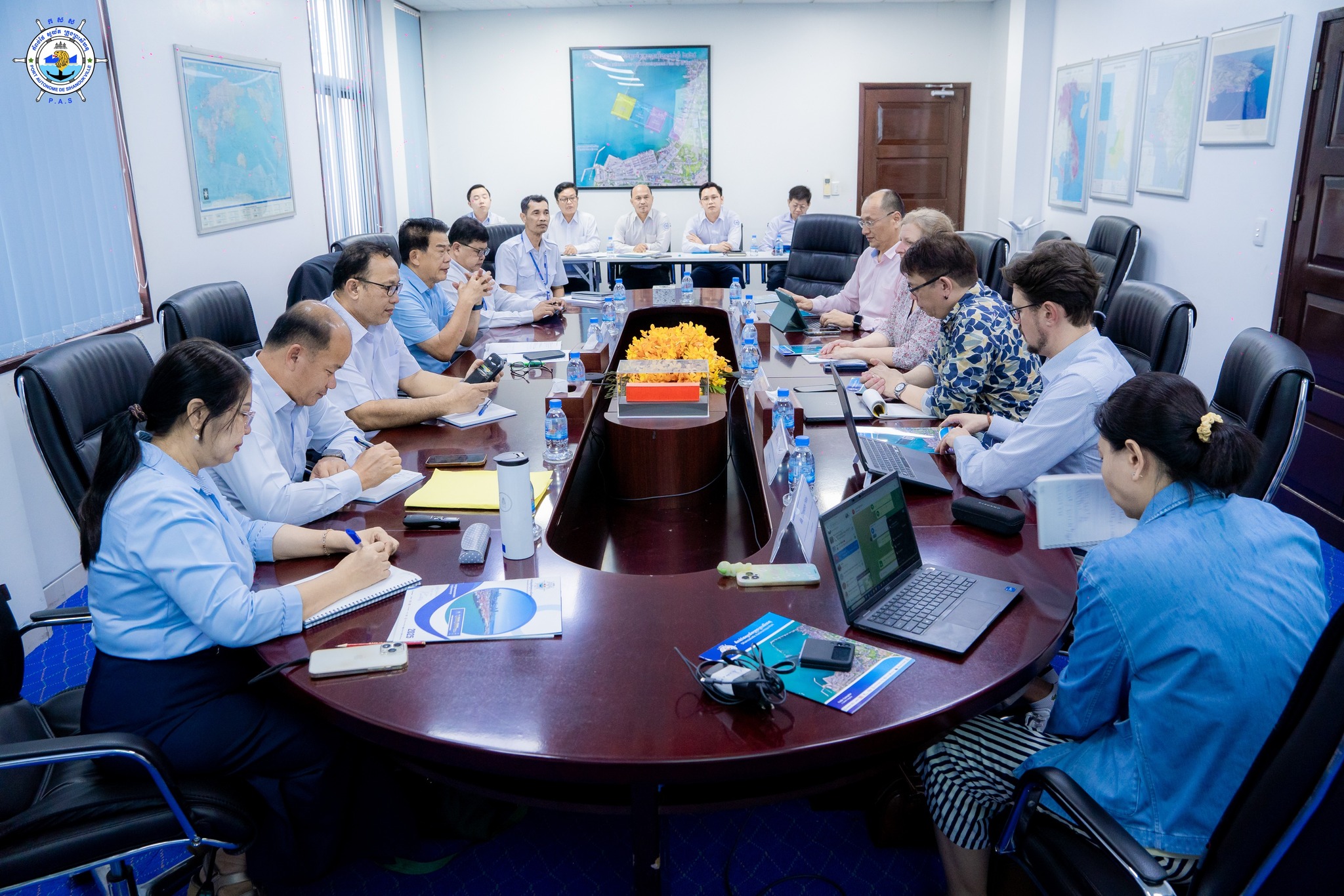 Welcomed a visit of the World Bank, led by Mrs. Cordula Rastogi, Senior Transport Specialist, and Mr. Ly Sodeth
