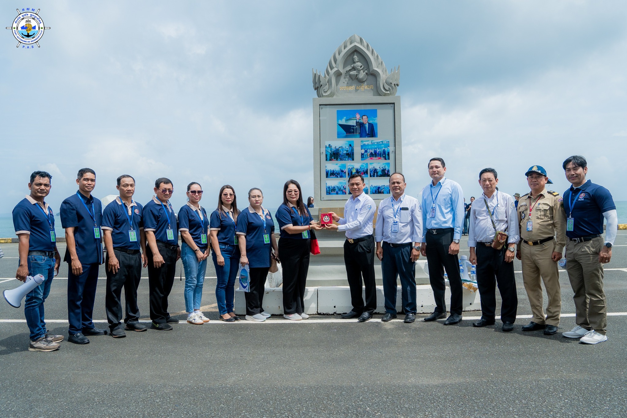 Welcomed a visit of 15 lecturers and 165 students in the 3rd year and 4th year bachelor study with major in marketing at the National University of Management to the Sihanoukville Autonomous Port
