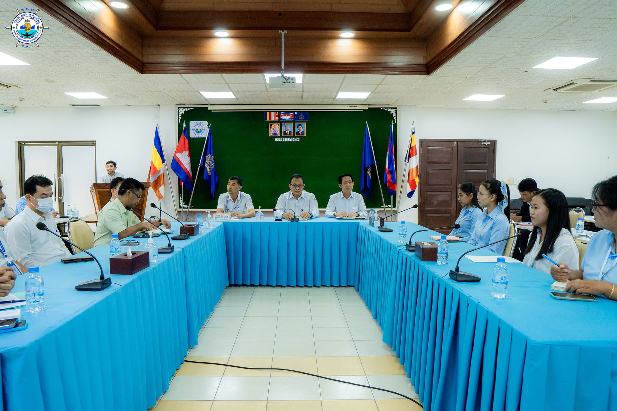 Welcomed an internship visit of 31 students from Techo Sen Institute of Public Works and Transport at PAS to study PAS`s flow of operation, progress and developments
