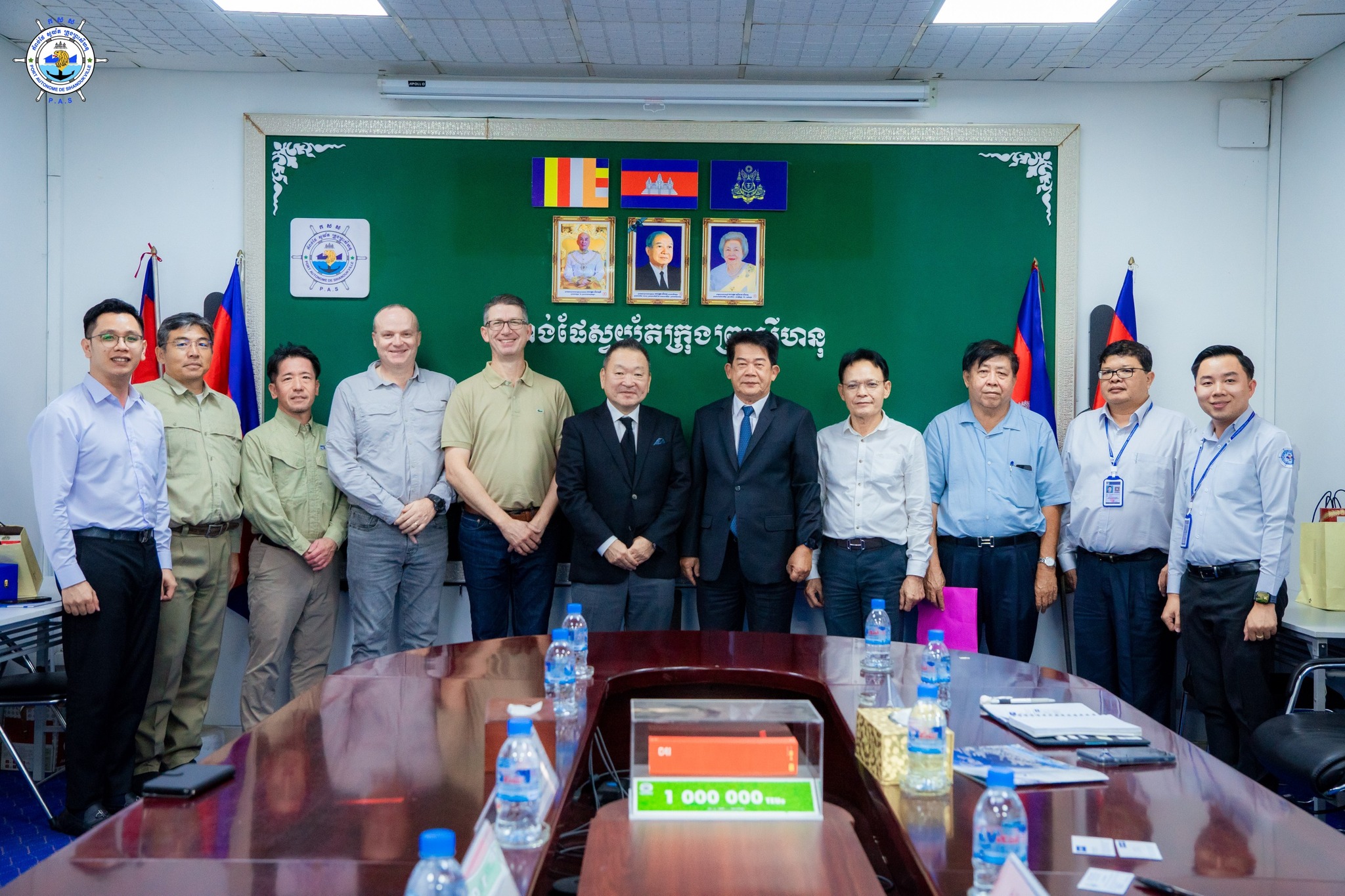 Courtesy visit and working meeting with TOA Corporation (construction company) and RAZEL Company (engineering company) at the Sihanoukville Autonomous Port
