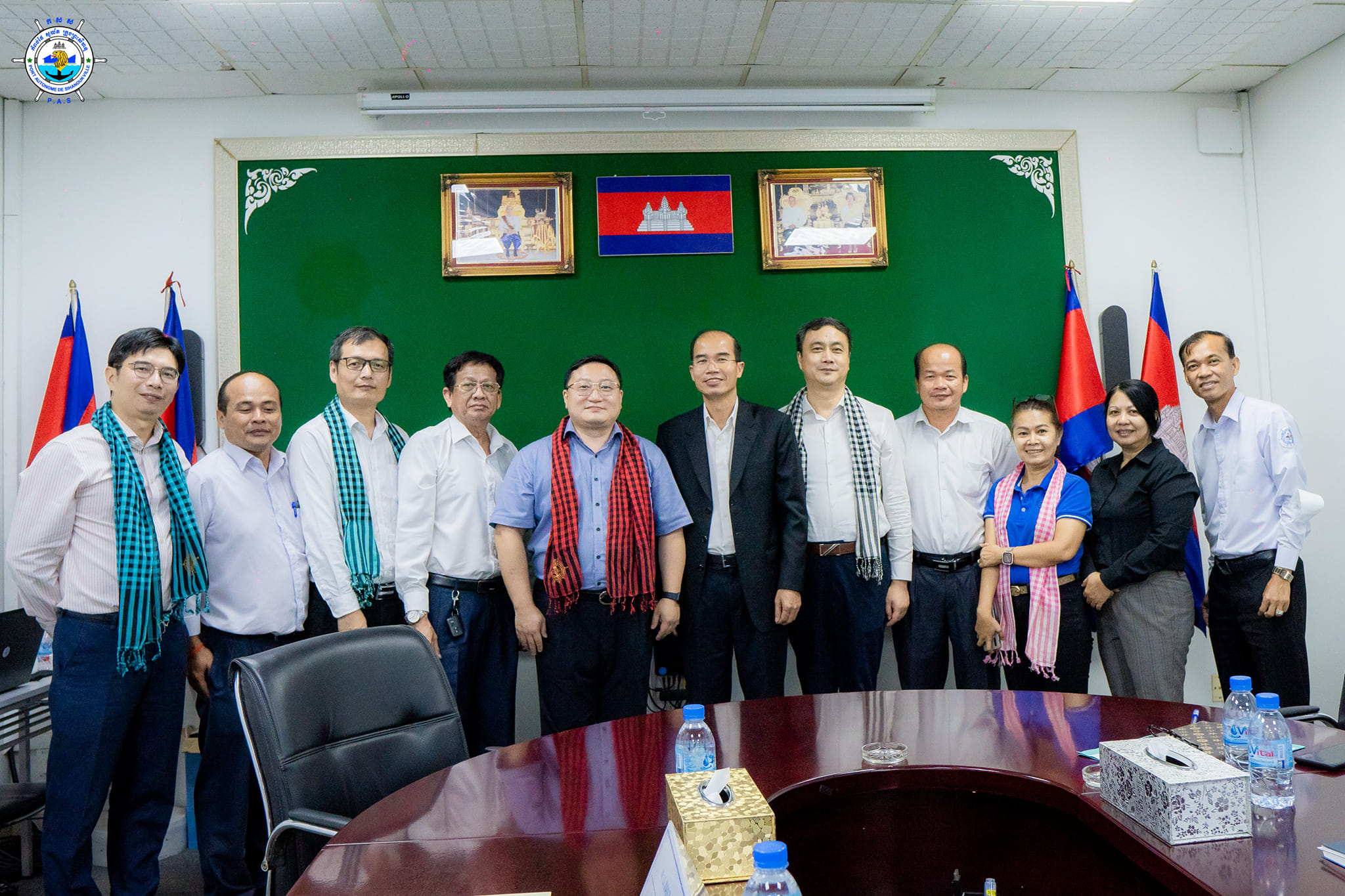 PAS Management Team, held a discussion meeting with Cosco Shipping Company regarding allowing vessels (container vessels and general cargo vessels)​ to berth in
