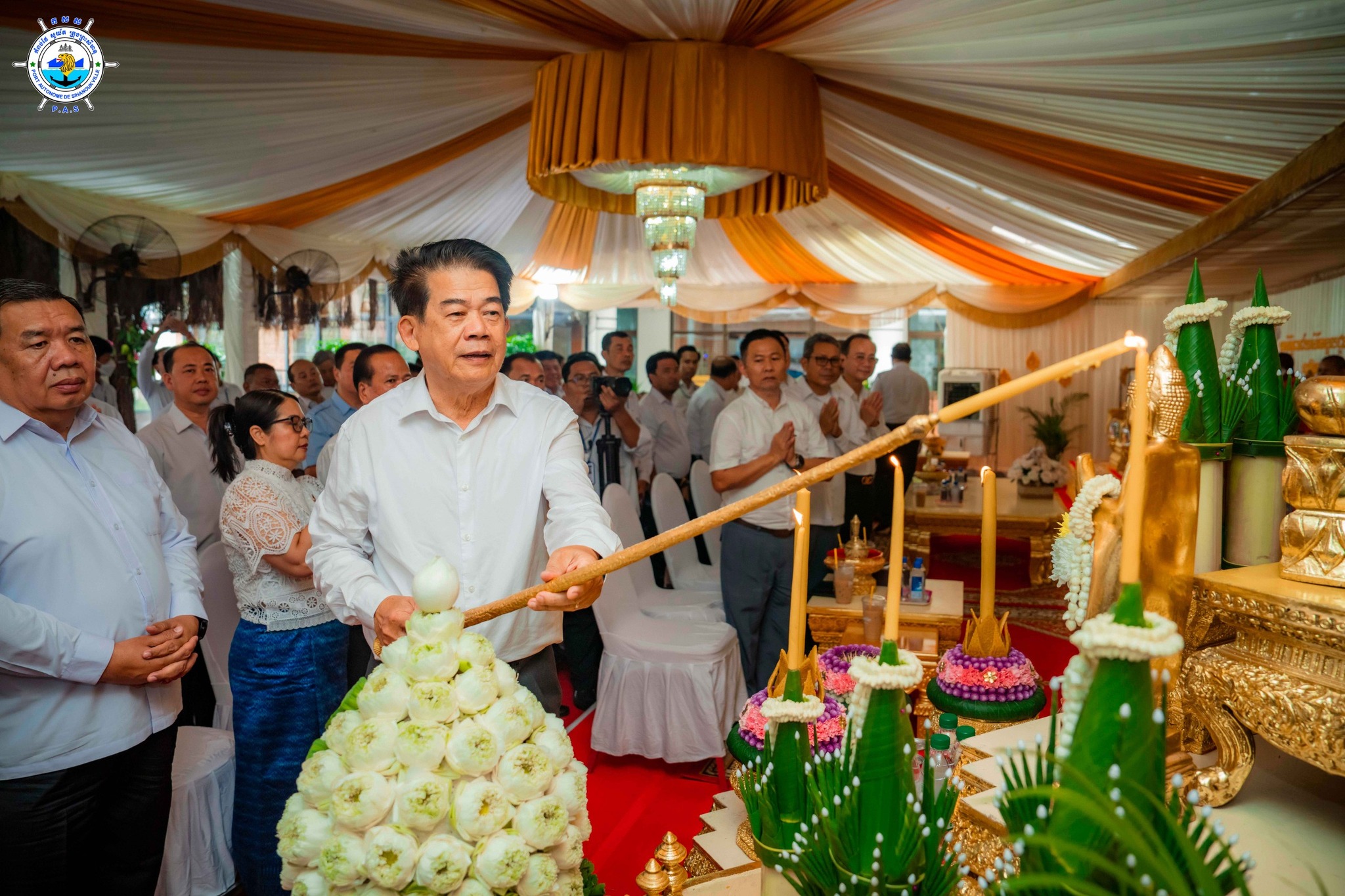 Ceremony for Khmer New Year 2025 by Samdech Preah Brahma Rattanamony Pin Sem
