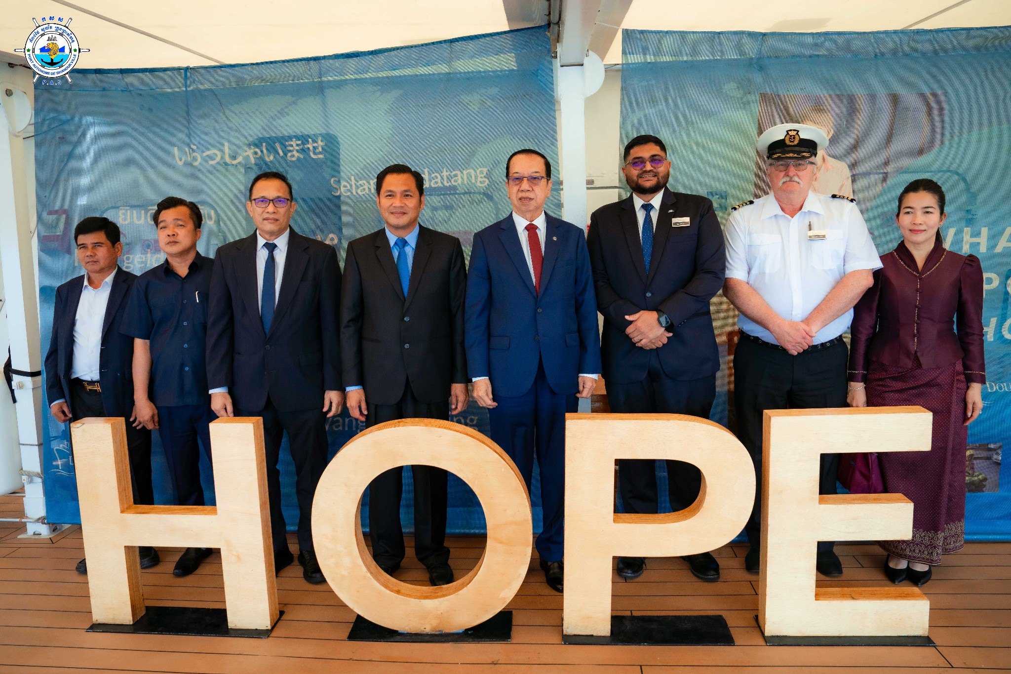 Held an official opening ceremony onboard MV Doulos Hope Cruise Ship
