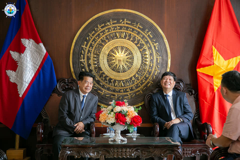 The visit to His Excellency Vu Ngoc Ly, the Consul General of Vietnam to Preah Sihanouk Province and colleagues during the celebration of the 77th Anniversary of Independence Day of Vietnam
