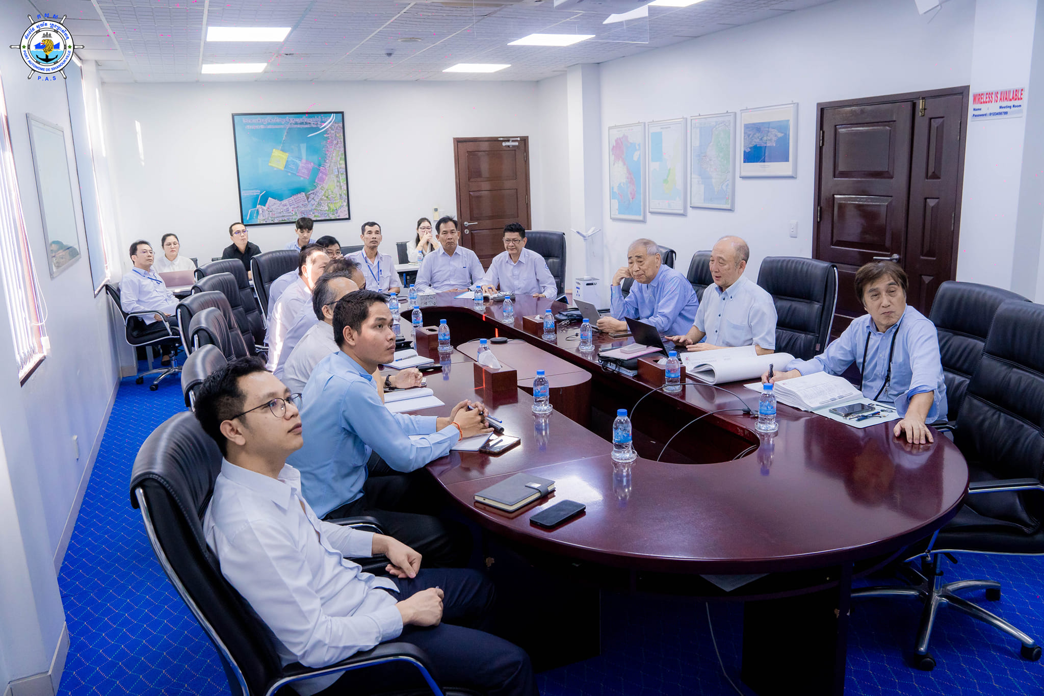 Held a discussion meeting regarding layout of new VTS building and technical specifications of antenna system of Vessel Traffic System
