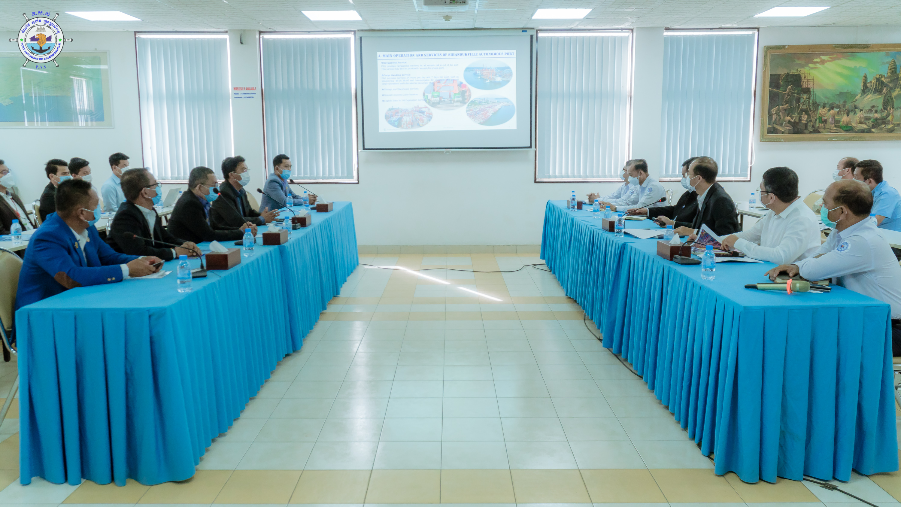 welcomed a delegation of Logistics Business Association to study PAS’s potentials of economic gateway at meeting hall of PAS
