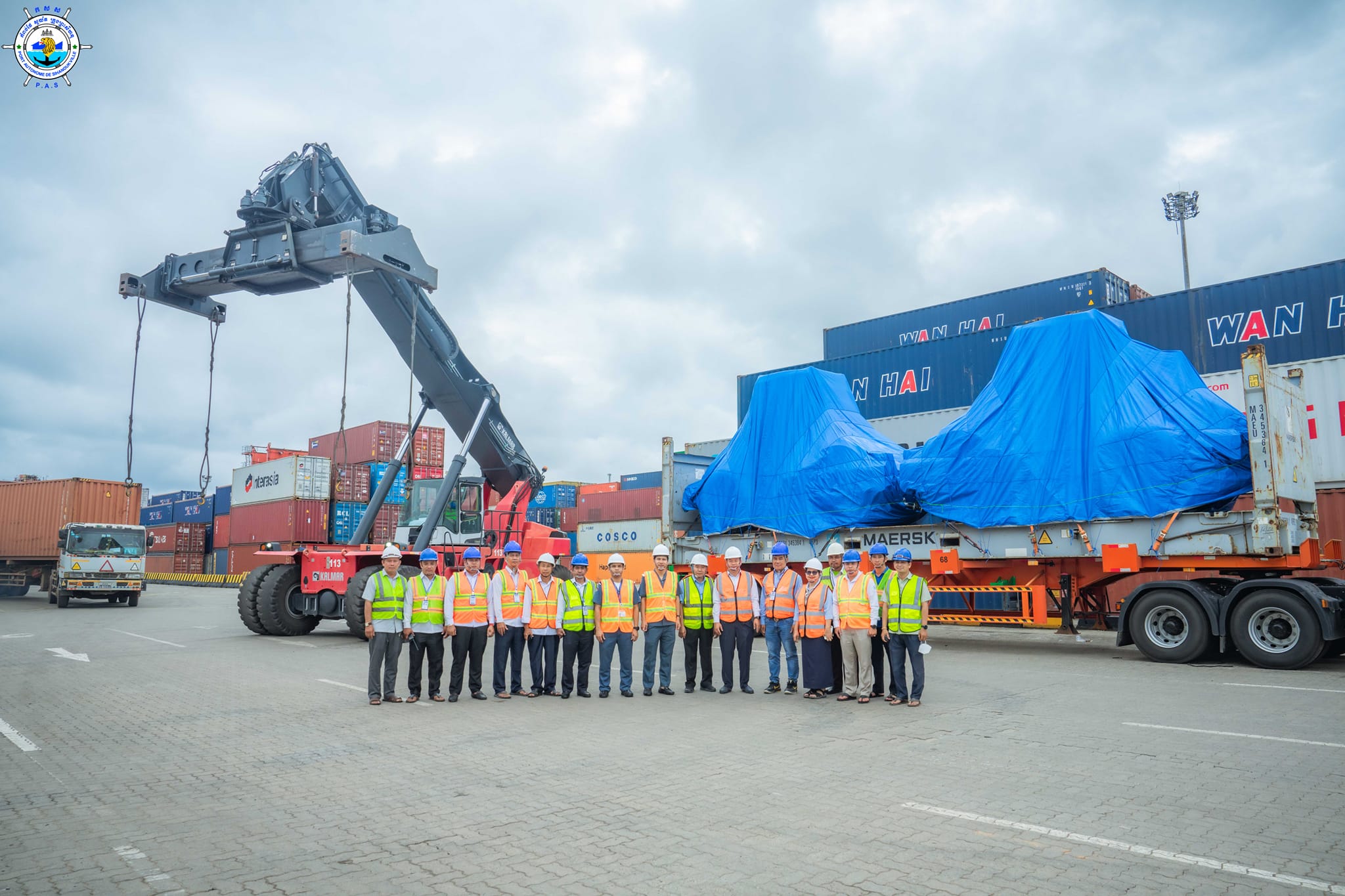 Discharged a transshipment container
