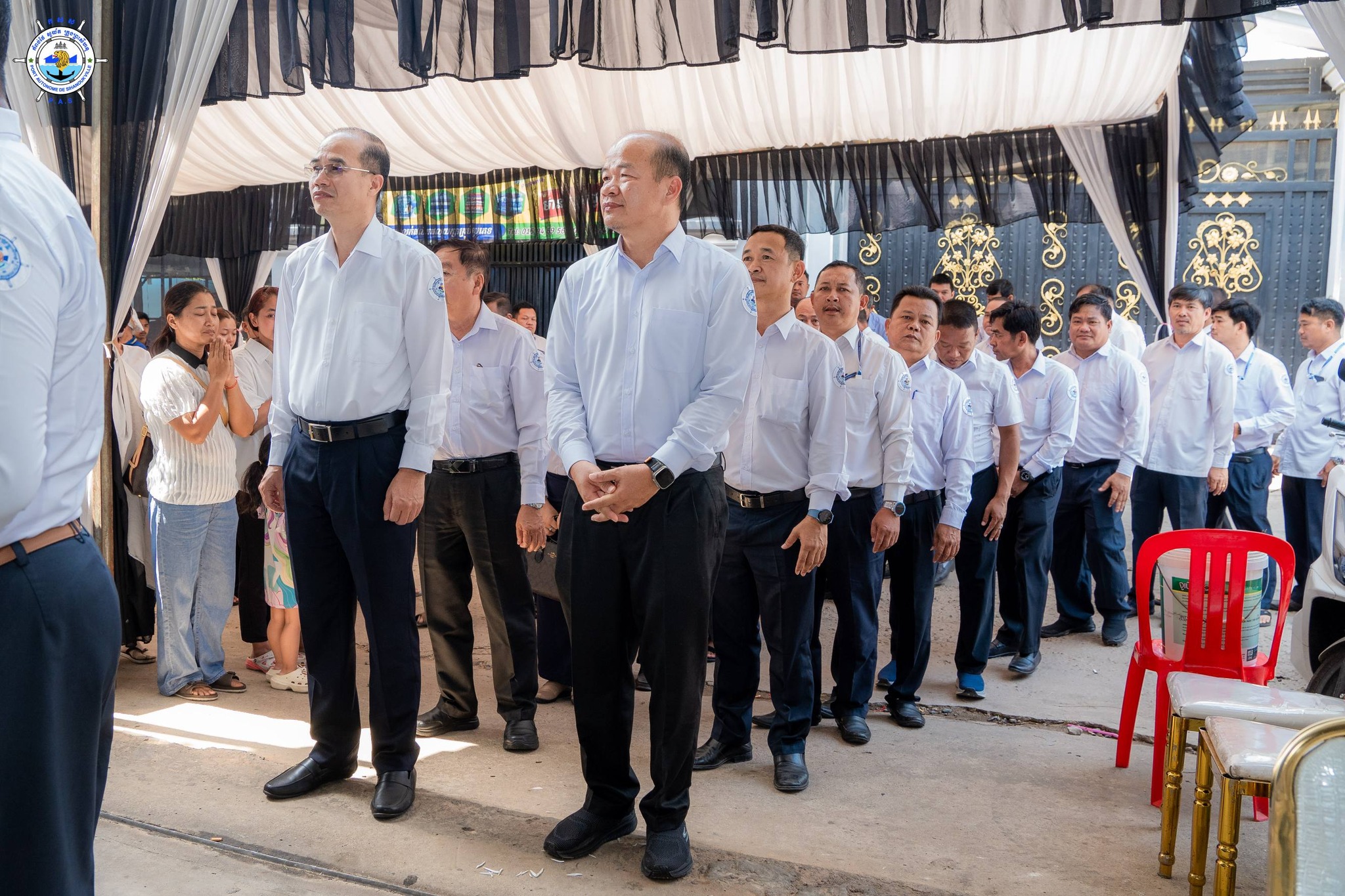 A funeral ceremony of Mr. Chan Mony, Employee of Sihanoukville Autonomous Port
