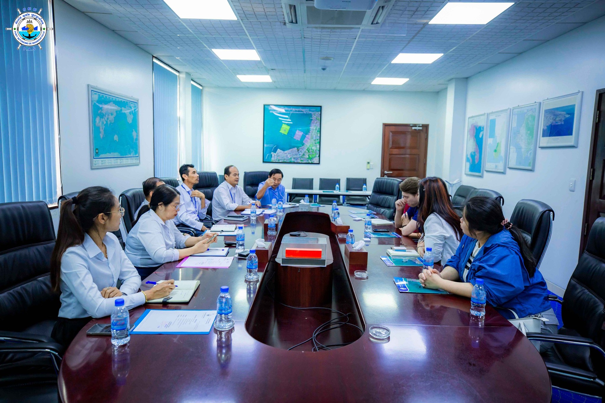 Held a discussion meeting with MAERSK (Cambodia) Ltd., led by Mr. Tom Cachet
