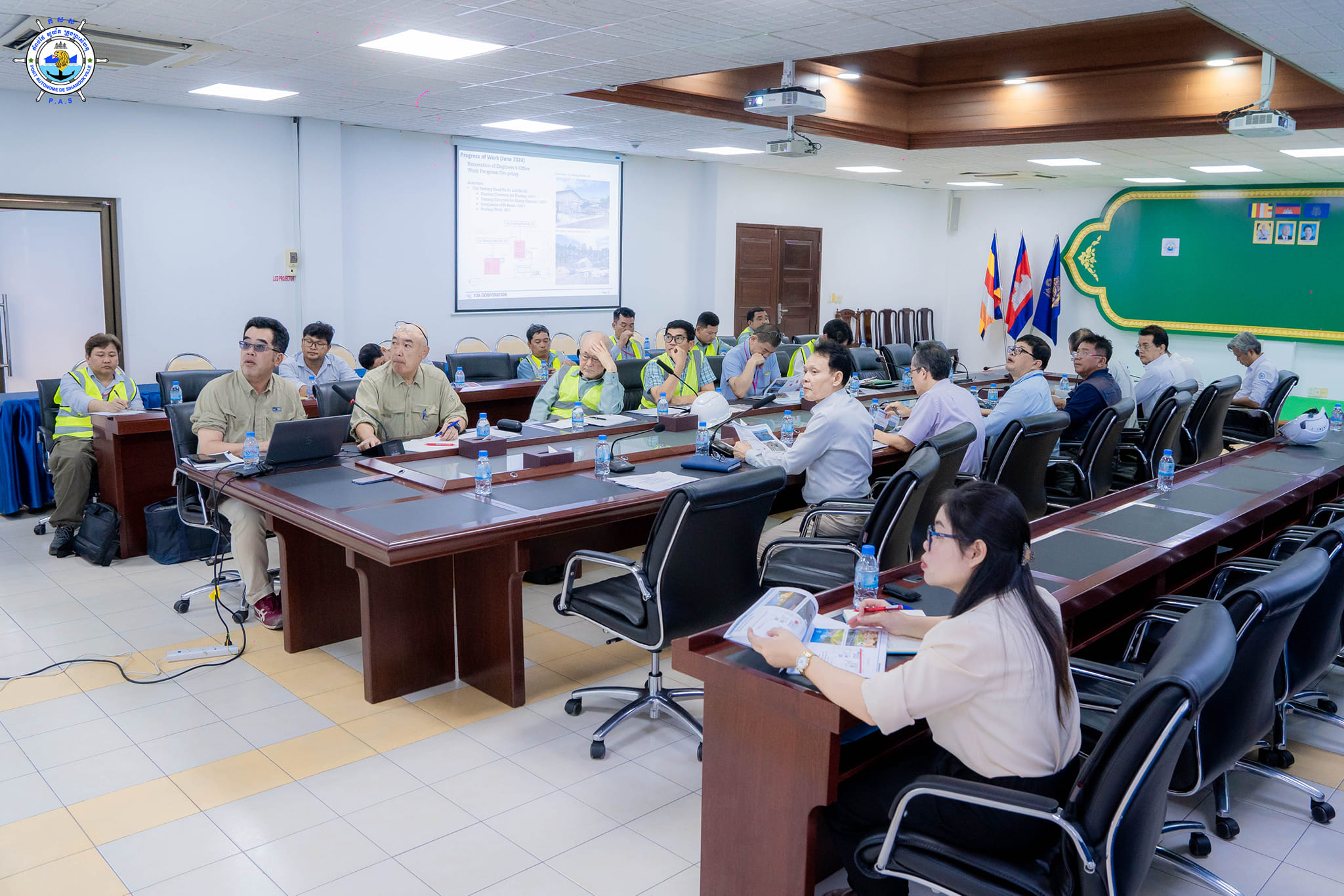held a monthly meeting of June regarding a progress of New Container Terminal
