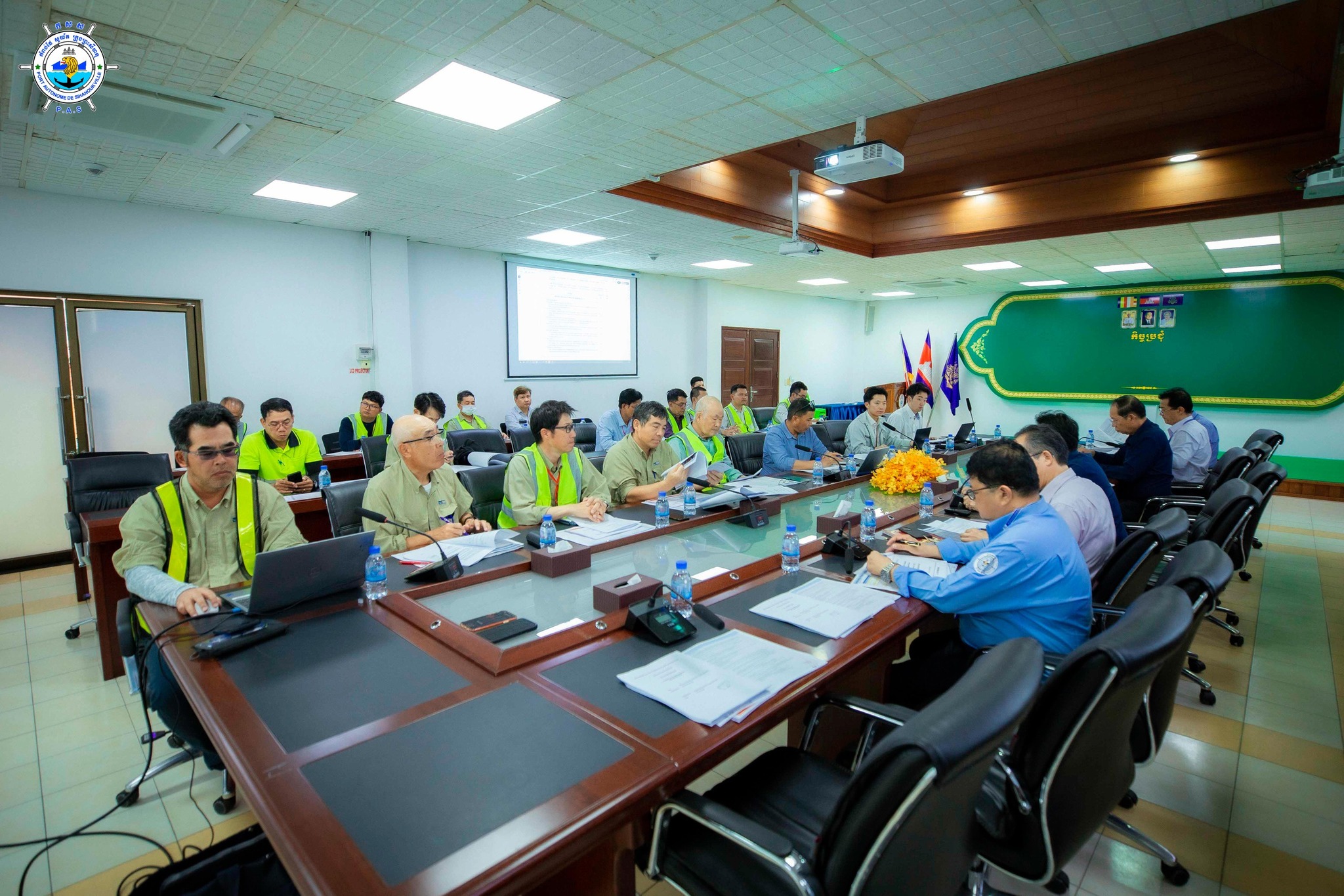 Monthly meeting of May regarding the progress of work and safety inspections of the implementation of the new deep-water container port development project (Phase 1) May 30, 2025
