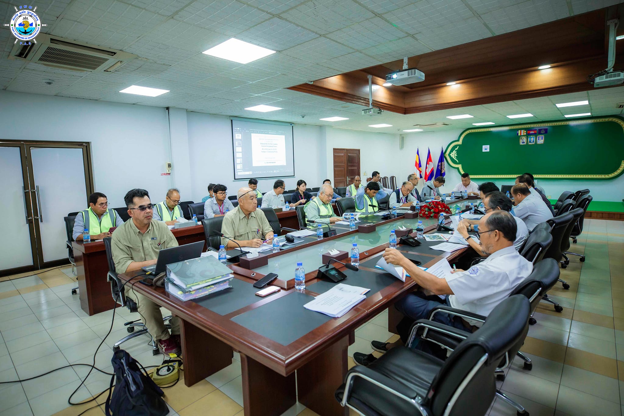 held a monthly meeting of August regarding a progress of New Container Terminal Development Project-Phase 1 Implementation

